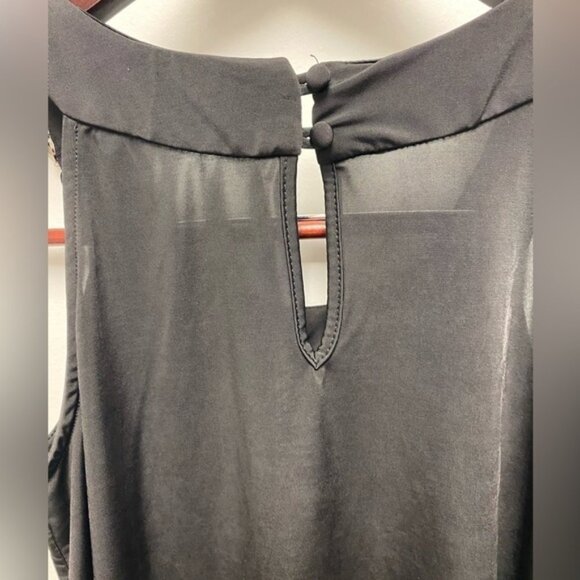 Michel Studio Black Top with Silver Bling Size X - Picture 5 of 7